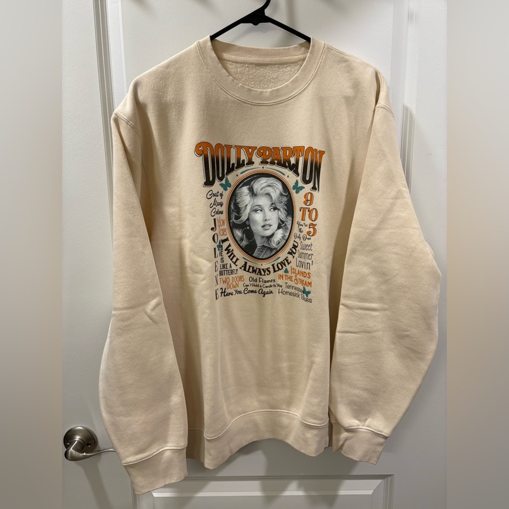 Dolly Parton Cream Sweater